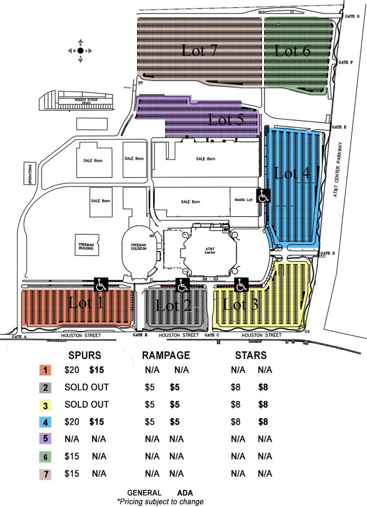 AT&T parking map