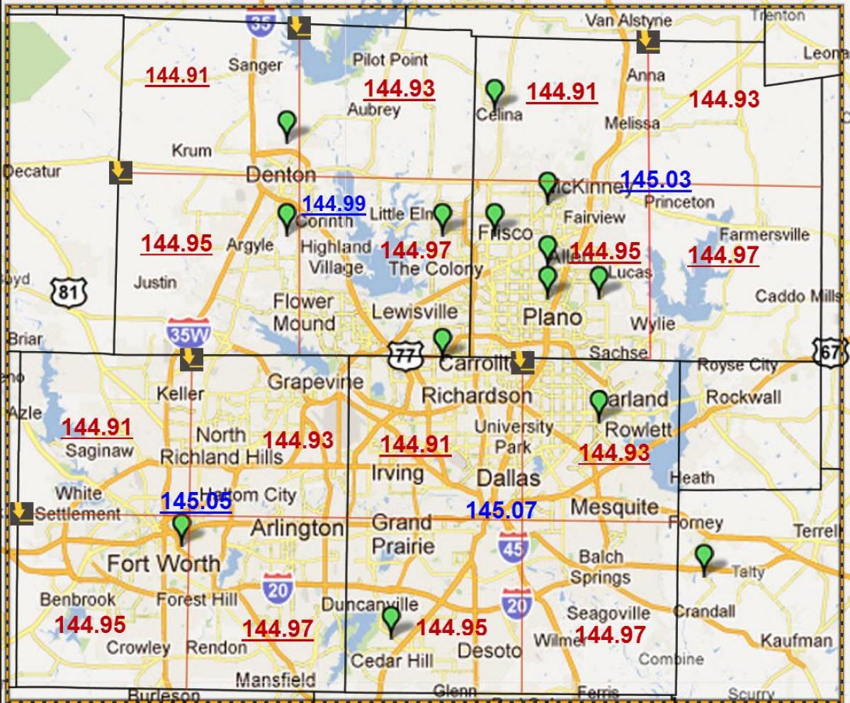 Zip code map Dallas Dallas Texas zip code map (Texas USA)