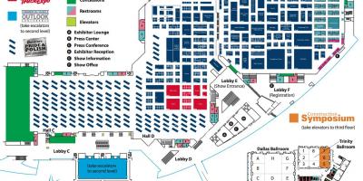Map of Dallas convention center