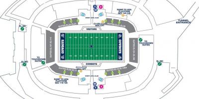 Cowboys stadium parking map
