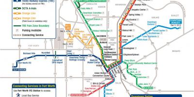 Light rail Dallas map