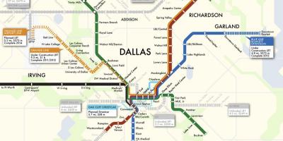 Dallas train system map