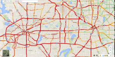 Map of Dallas traffic