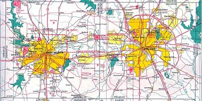 Map of north Dallas