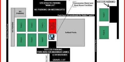 Map of UTD parking