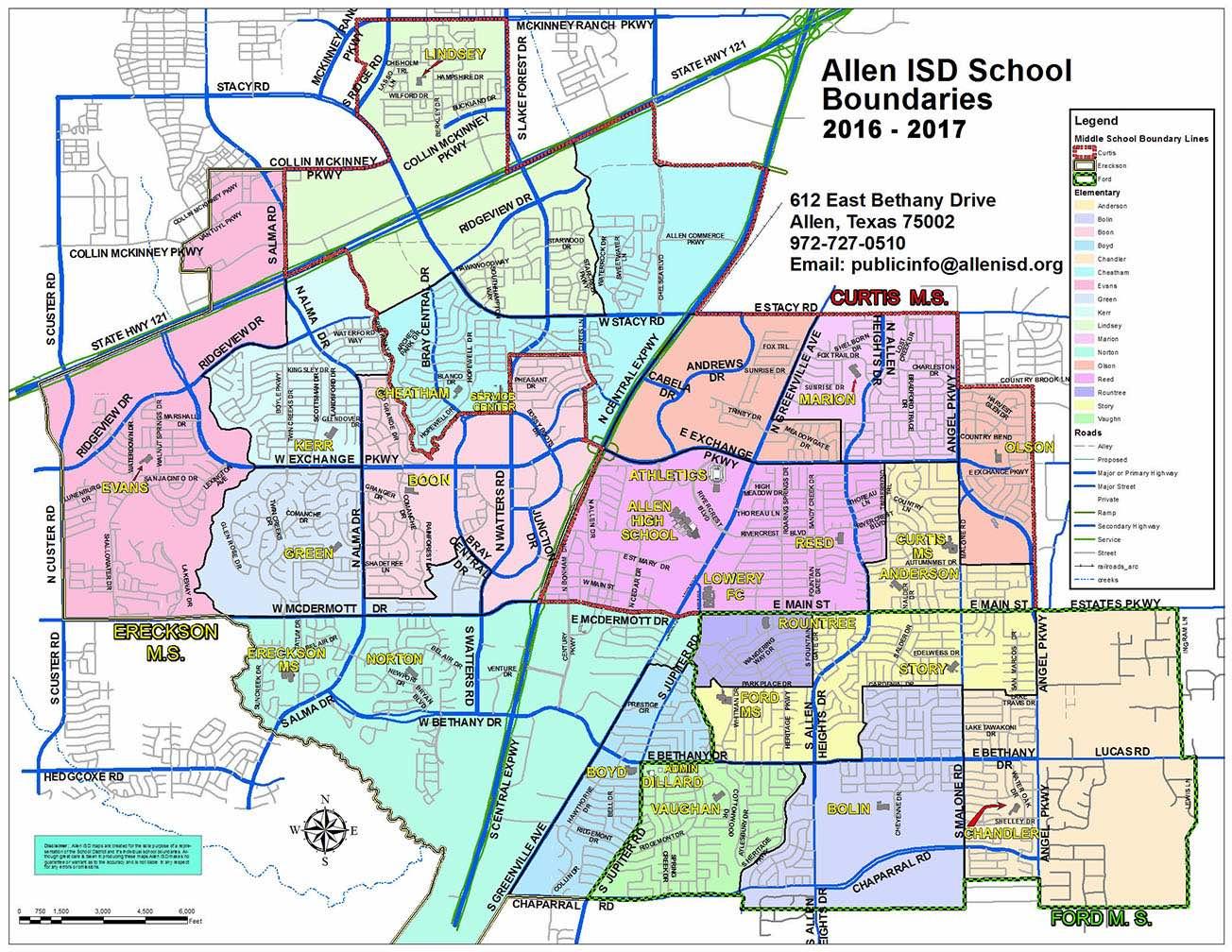 DFW school district map DFW isd map (Texas USA)