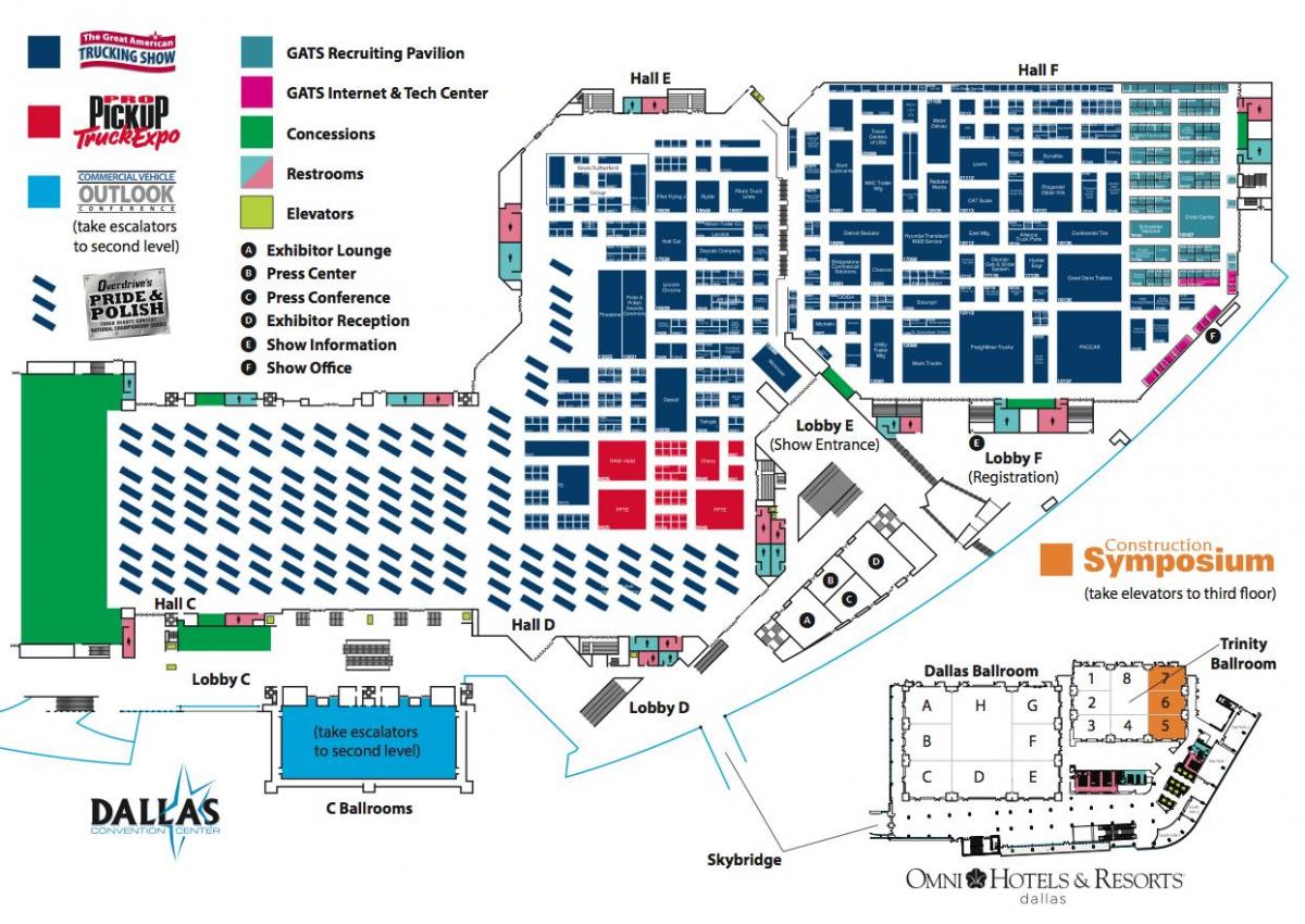 map of Dallas convention center