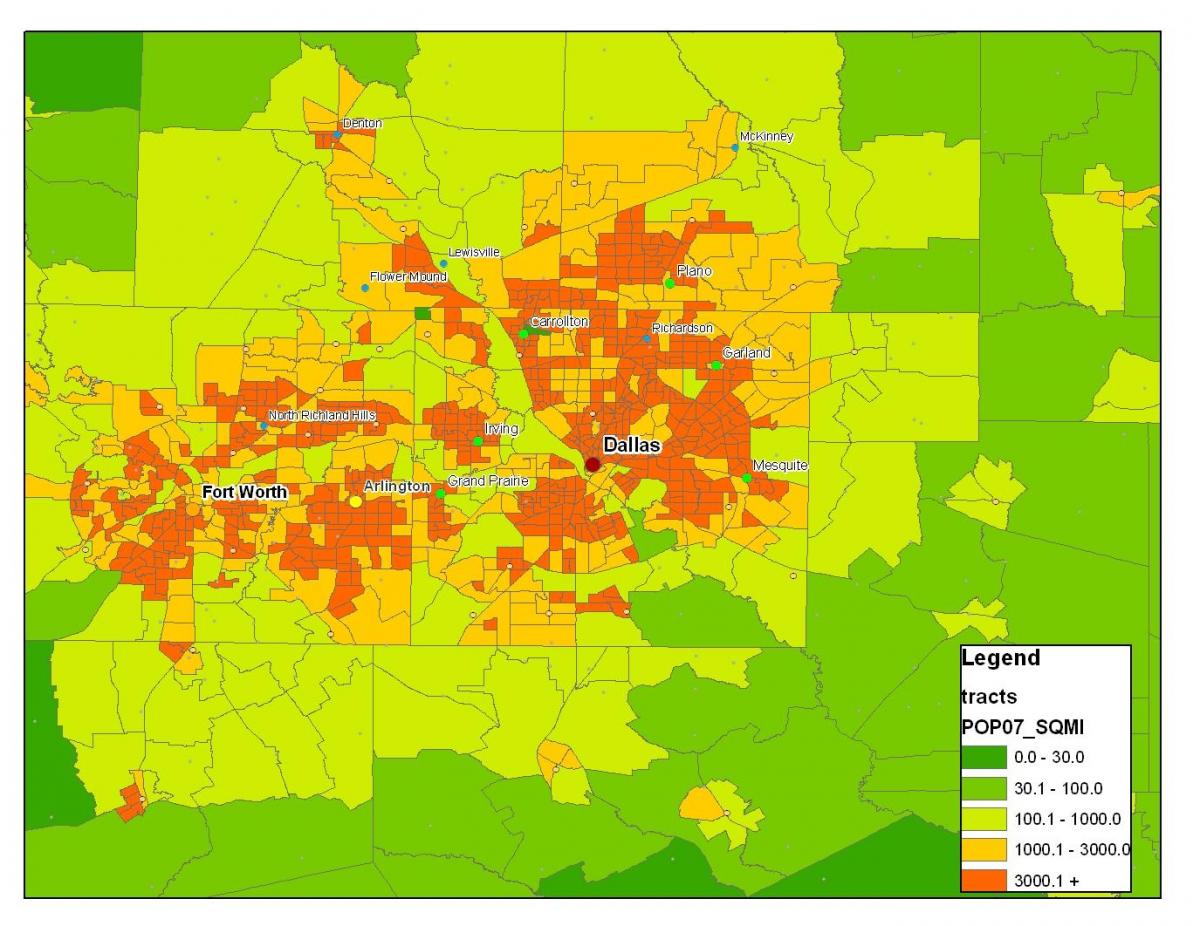 map of Dallas metroplex