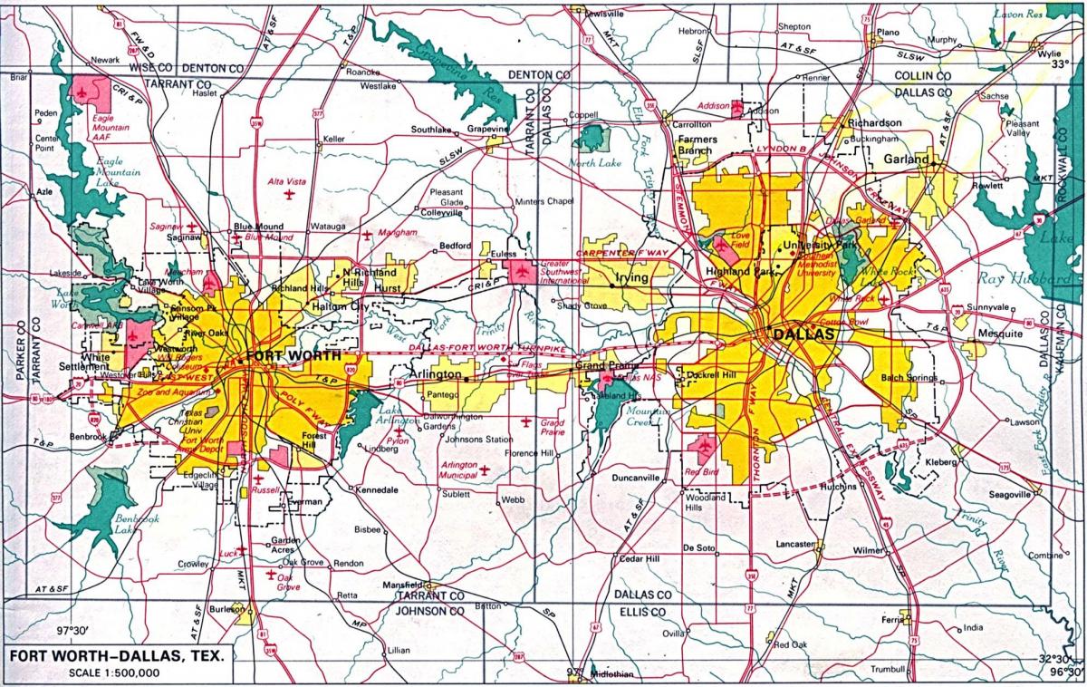 map of north Dallas