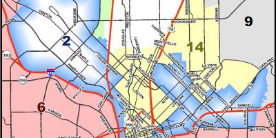 Dallas city council district map