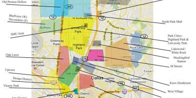 Map of Dallas neighborhoods